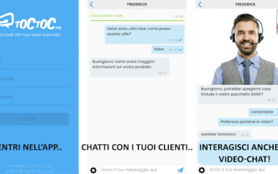 App TocToc Live Chat per rispondere sempre alle richieste dei visitatori del tuo sito