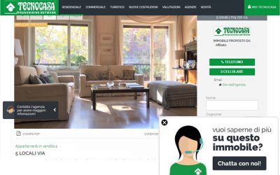Tecnocasa sceglie la tecnologia live chat TocToc