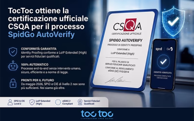 Spidgo AutoVerify: identity proofing certificato con SPID e CIE di livello 2 fino al LoIP Extended